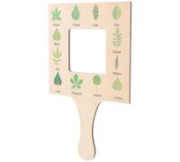 Abaodam Outil D'exploration Nature en Bois Naturel, Grand Format 0,5 Cm D'épaisseur, Guide D'identification Extérieure pour Garçon et Filles, Observation et Découverte en Plein Air,