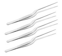 Abaodam Outils de Nettoyage des Oreilles Réutilisable en Acier Inoxydable 4pcs avec Embout Incurvé pour Adultes pour Usage Spa et Domestique