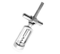 Abaodam Ouvre-bouteille à Vis Créatif et Décapsuleur en Alliage de Zinc Argenté, Facile à Utiliser Ranger, Forme Élégante pour Amateurs de Vin à Domicile Bar