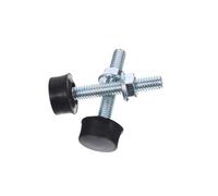 Abaodam Paire de Butées en Caoutchouc pour Capot Moteur 6,1 X 2 X 2 Cm, Tampon Amortisseur Réglable Résistant aux Intempéries, Protection Chocs pour Entretien Automobile