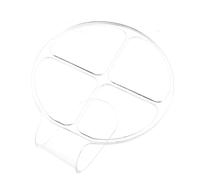 Abaodam Palette Cosmétique Améliore L'application en Acrylique Transparente Portable à 4 Compartiments et Garde Mains Propres pour Nail Art et Manucure