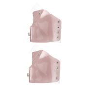 Abaodam Palette de Maquillage Réutilisable en Pu Moufles Roses, 2 Pièces pour Application Propre et Mélange Professionnel Lors des Soins de Beauté