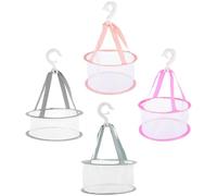 Abaodam Panier 4 Séchage Cosmétiques de pour Maille Éponges en et, Pièces, en Tissu, pour Organiser et Sécher Accessoires de Toilette la Salle de Bain