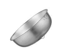 Abaodam Panier à Fruits Panier Passoire Pratique en Acier Inoxydable Poignées Doubles Épaisses, Design Ajouré Pieds pour Égoutter et Laver Légumes