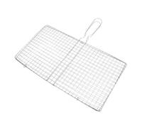 Abaodam Panier à Griller en Acier Inoxydable 20X35 CM pour Barbecue Extérieur Filet à Barbecue Polyvalent pour Poissons Crevettes et Légumes Panier à Rôtir Réutilisable pour Feu de