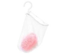 Abaodam Panier à Pince à Linge Suspendu en Filet Blanc Pliable et Gain de Place, pour Balcon Cuisine, Rangement Multifonction en Polyester et PP