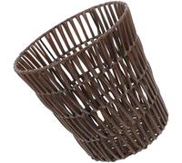 Abaodam Panier de Rangement Tressé en PP et Fer, Corbeille Décorative | Format 20x20x15cm, Aspect Rustique, pour Papiers et Jouets, Bureau ou Salon