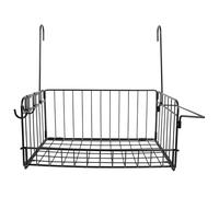 Abaodam Panier Mural Suspendu Accès Facile en Acier Carbone Noir Capacité Étagère de Rangement de Salle de Bain pour Serviettes et Articles Divers