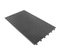Abaodam Panneau Perforé Métallique Noir pour Atelier et Établi, Facile à Installer, Organise Outils et Accessoires Efficacement, pour Rangement Mural