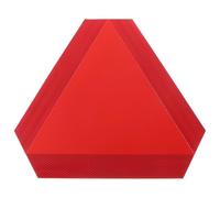 Abaodam Panneau Réfléchissant Rouge Triangle Aluminium 30x30 Cm Pour Véhicules D'entretien Et Agricoles Avec Bandes Lumineuses, Utilisable Sur Fermes Et Voies Privées