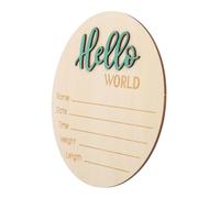 Abaodam Panneau Rond Bois Pour Annonce Naissance Panneau Prénom Accessoire Photo