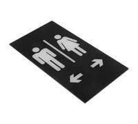 Abaodam Panneau Toilettes Autocollant en Acrylique Transparent pour Porte, Signalisation Hommes et Femmes, Panneau Décoratif pour Salle de Bain et Lieux Publics, Facile à Installer,