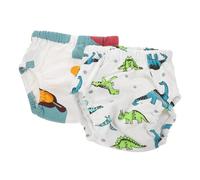 Abaodam Pantalon D'entraînement Bébé en Polyester 6 Couches Imperméable et Lavable, Culotte Réutilisable Pratique pour Activités en Plein Air, Lot de 2 Pièces