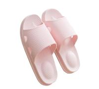 Abaodam Pantoufles d'Intérieur Antidérapantes pour Couple Chaussures d'Été Légères en PVC Massage Plantaire Taille 40-41 Rose Confort pour Salle de Bain et Usage Quotidien