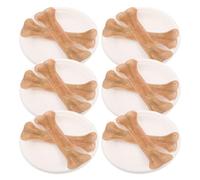 Abaodam Papier de Sacrifice Commémoratif pour Animaux de Compagnie, Lot de 6 Paquets D’os en Papier Imitation, Décoration Funéraire pour Chiens, Fournitures pour Cérémonie
