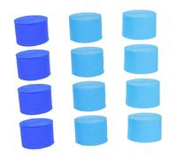 Abaodam Papier Décoratif Pouvant être Noué et Suspendu 12 Rouleaux de Serpentins en Papier Crépon Bleu pour Décorations de Fête d'anniversaire