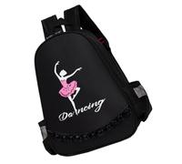 Abaodam Paquet à Dos de Danse Classique pour Garçon et Filles Fille Bretelles Réglables Tissu Oxford Noir Grosse Capacité Paquet D’École Rangement pour Sorties et Couleur Aléatoire