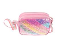 Abaodam Paquet à Dos Garçon et Filles Léger en Polyester et PU Paillettes Scintillantes, Design Cartoon Étoile Rose, pour Aventures Quotidiennes et Déplacements Courts