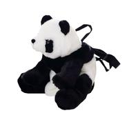 Abaodam Paquet à Dos Panda pour Garçon et Filles en Peluche Noir Grosse Capacité, Confortable et Créatif, pour Ranger les Jouets et Accompagner Garçons et Filles