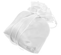 Abaodam Paquet à Main de Mariage Mariée en Tissu Blanc Léger et Facilement Portable, Bourse Élégante pour Soirées et Fêtes de Fiançailles