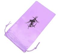 Abaodam Paquet à Rangement pour Chaussures de Danse Femme en Satin Violet à Cordon Lavable, Pochette Spacieuse pour Ballerines, Entraînement et Compétitions, Léger et Portable