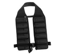 Abaodam Paquet Banane Noir en Tissu Oxford 12 Poches pour Escalade et Randonnée, Grosse Capacité pour Transporter Six Canettes de Bière, Plage et Tailgating