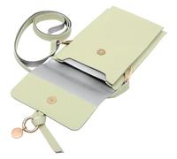 Abaodam Paquet Bandoulière Femme Vertical Vert Imperméable en Pu Paquet de Rangement Portable Multifonction pour Téléphone et Cartes Léger et Polyvalent pour Usage Quotidien