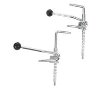Abaodam Paquet de 1 Paire de Tiges à Ressort Antidérapantes pour Fauteuil Roulant, Ajusteur de Repose-jambes Réglable par Pédale, Pièces Métalliques pour Réglage Hauteur Jambe, Accessoire