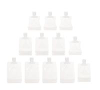 Abaodam Paquet de Voyage Essentiel 12 Pièces pour Lotion Bec Suceur, Facile à Remplir et Ouvrir, en Matériau Pa et Pe, Capacité 30-100 Ml, Voyage
