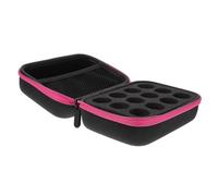 Abaodam Paquet de Voyage Multifonction en Rose en Tissu Oxford 600d Protection Optimale Étuit Imperméable pour Organiseur Pratique Huiles Essentielles pour Flacons