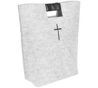 Abaodam Paquet en Feutre Gris Blanc pour Bible Paquet Fourre-tout Religieux Unisexe Cabas Pratique pour Femmes et Hommes Rangement Livres Bibliques et Accessoires Quotidiens