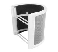 Abaodam Pare-vent pour Microphone Portatif en Abs et Éponge Blanc, Filtre Anti-pop U-shaped Protection Éclaboussures, Design Simple et Polyvalent pour Enregistrement