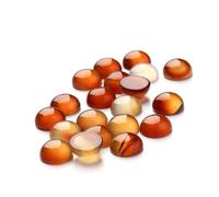 Abaodam Patch de Pierres Précieuses Rouge en Cornaline 20pcs Cabochons en Verre Ronds Demi-cercles pour Kit de Fabrication de Bijoux DIY et Accessoires Délicats