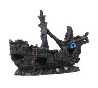 Abaodam Paysage des De Pirate Poisson Décorations Artificiel Bateau Flottant Ornement D'aquarium Décoration D'aménagement Paysager D'aquarium Accessoire D'aquarium Résine