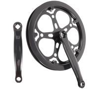 Abaodam Pédalier de Vélo Mono-Vitesse 170 MM en Fer 52 Dents Chaîne Standard 1/2 X 3/32 Accessoire de Remplacement pour VTT Vélo Pliant et Route