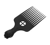 Abaodam Peigne Afro Coiffage Volumisant en Plastique Noir pour Cheveux Bouclés sans Abîmer le Cuir Chevelu, Outil de Coiffure Pratique pour Salle de Bain et Bureau