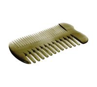 Abaodam Peigne Double Face pour Stimuler le Cuir Chevelu en Corne de Bœuf, Peigne de Massage Léger Accessoire Professionnel de Soin des Cheveux pour Usage Quotidien