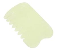 Abaodam Peigne Gua Sha Jade Naturel Outil de Massage Visage et Chevelu Gua Sha Scraping pour Circulation Sanguine et Relaxation Musculaire
