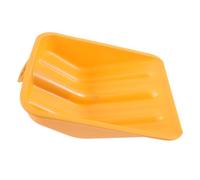 Abaodam Pelle à Neige en Plastique Épais Multifonction pour Extérieur Et Nettoyage, Tête Déglaçage Large 28 Cm Jaune, Résistante Basse Température, Usage Hivernal Polyvalent