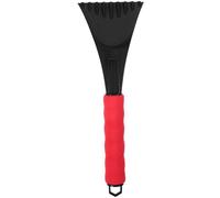 Abaodam Pelle à Neige Multifonction Abs pour Déneigement Extérieur Voiture, Mini Grattoir à Glace Rouge Poignée en Mousse Eva, Outil Pratique pour Dégivrage et Déblaiement Hiver