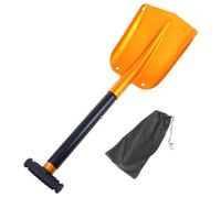 Abaodam Pelle à Neige Pliante en Aluminium Détachable 37 Cm Grattoir Rétractable, Pelle Large pour Véhicule d'urgence et Camping, Outil de Déneigement Léger pour Voiture et Outdoor