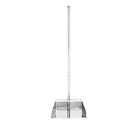 Abaodam Pelle à poussière en Acier Inoxydable, Pelle à poussière à Manche, 27.56 Pouces, Argent, opération sans Effort, pour Jardins et Cuisines, Nettoyage Domestique et Rangement