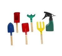 Abaodam Pelle, Râteau, Truelle, Fourche à Trois Dents, Pelle Tubulaire Arrosoir, Métal et Bois, pour Jeux de Plein Air et Activités Jardinage Garçon et Filles Couleur Couleur Aléatoire