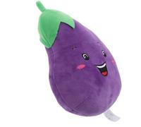 Abaodam Peluche Aubergine 30 Cm Douce et Moelleuse Poupée Légume en Peluche pour Garçon et Filles Décoratif Léger et Portable pour Chambre et Voyages Présent Fruit Légumes