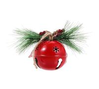 Abaodam Pendentif Cloche de Noël 90mm en Fer, Bord Lisse pour DIY