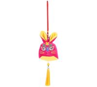 Abaodam Pendentif Lapin Suspendu en Peluche Douce Rose pour Décoration Nouvel an Chinois, Facile à Accrocher, Ambiance Festive et Esprit de L'année Lapin