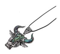 Abaodam Pendentif Tête de Taureau Style Punk Métal Inoxydable Argenté Accessoire Homme DIY Bijoux Décoratifs Bricolage Présent Unique