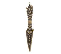 Abaodam Pendentif vajra en laiton fabrication de bijoux religieux décoration bouddhique pendentif en métal bijoux sacrificiels bouddhistes décoration vintage Coffee