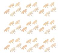 Abaodam Pendentifs Bois Naturel Non Finition en Bois 60 Pièces Libellule 50x35mm Surface Lisse Sécurité Décoration Artisanale pour Garçon et Filles