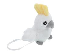 Abaodam Perroquet en Peluche Blanc pour Épaule, Accessoire Costume Pirate Garçon et Filles, Modèle D'oiseau en Peluche Doux et Moelleux, Ornement Déguisement Halloween Garçon Fille,